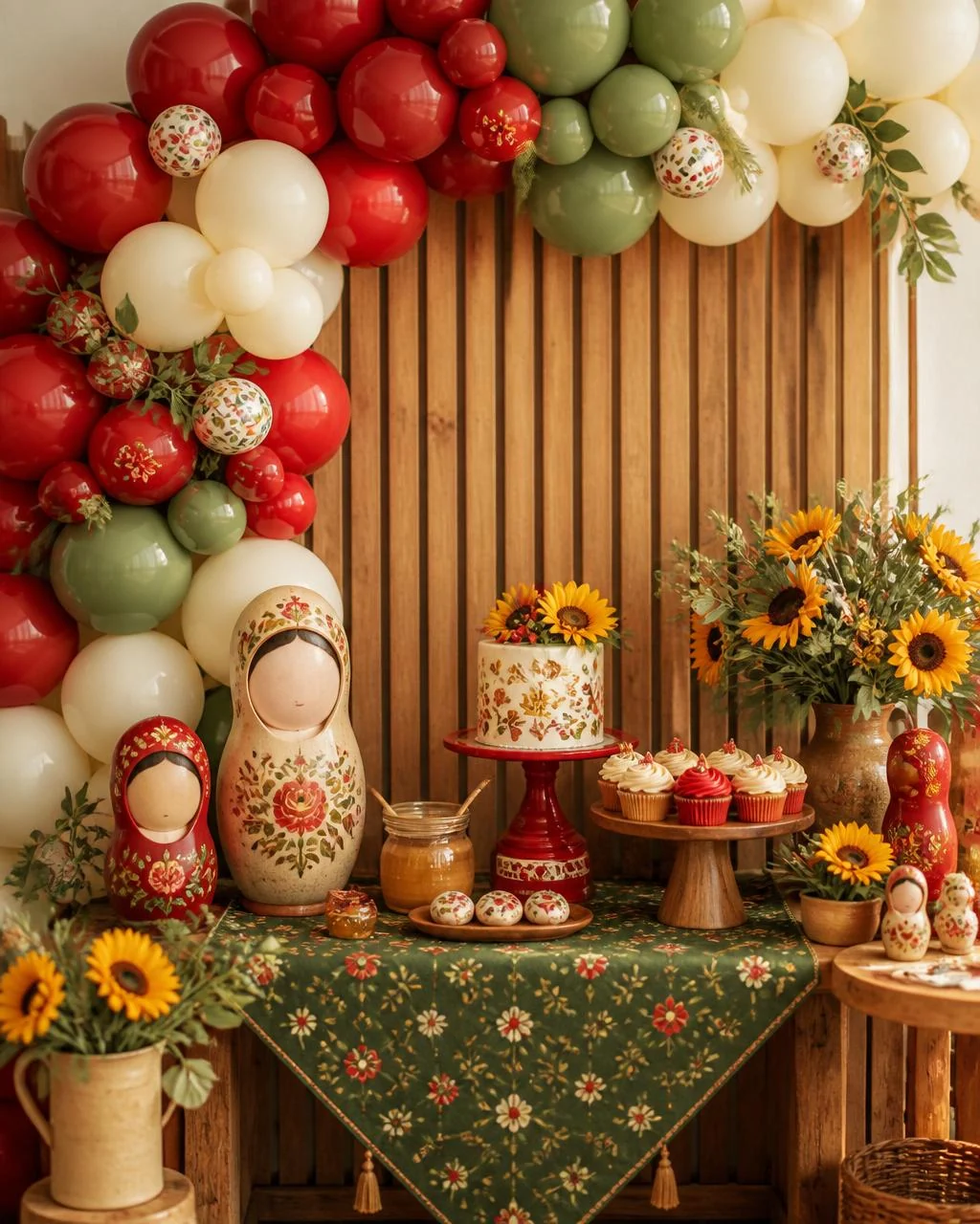 Decoração de festa tema Masha e o Urso